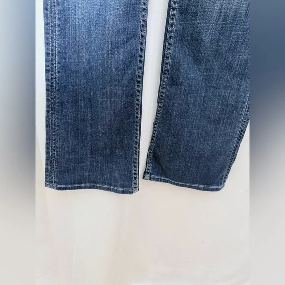 Hudson Bootcut Low Rise Jeans With Double Button Closure And Flap Back Pockets - Picture 3 of 15